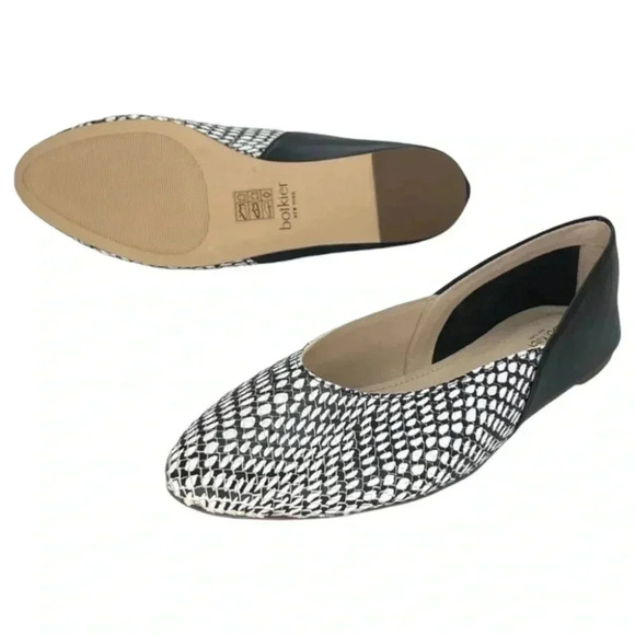 Botkier Britt Womens Flats 4.5M Leather Snake Print Slip On - Picture 15 of 15